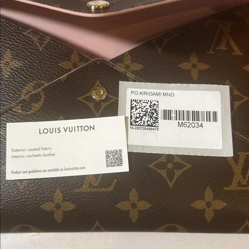 Louis Vuitton Pink and Brown Clutch